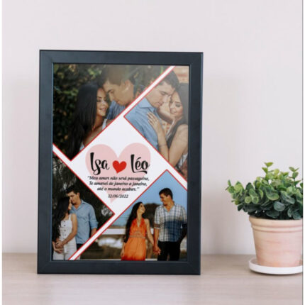 Alice Craft Synthetic Table/Wall Photo Frame for Home Decor, Bedroom, Table Top, Office Desk, Living Room (4 x 6  Black)